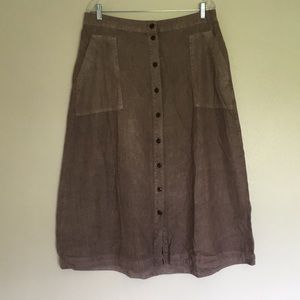 A-line midi skirt size large